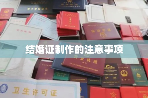 榆林结婚证制作的注意事项